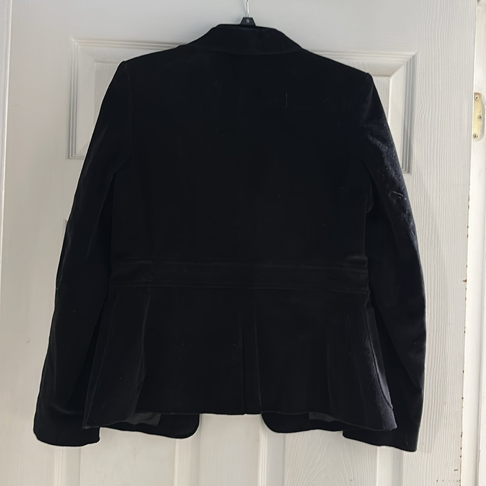 Banana Republic Black Velvet Blazer - Picture 4 of 7